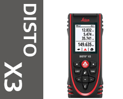 Leica DISTO堅牢ボディで落下にも強く防水性能も高い X3