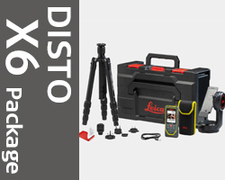Leica DISTO 最上位 レーザー距離計 X6を三脚アダプターセットにしたパッケージ